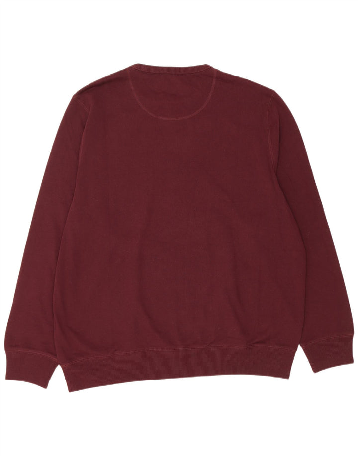 Marks & Spencer Ανδρικό φούτερ με κανονική εφαρμογή Jumper 2XL Βαμβακερό μπορντό
