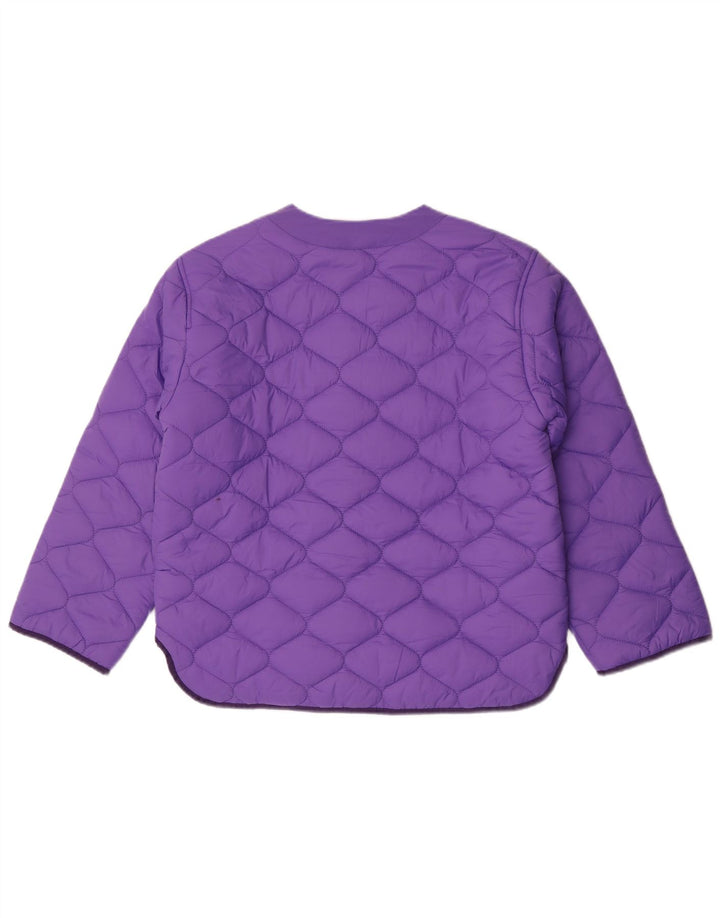 Zara Girls Quilted Jacket 13-14 Years Purple Polyamide