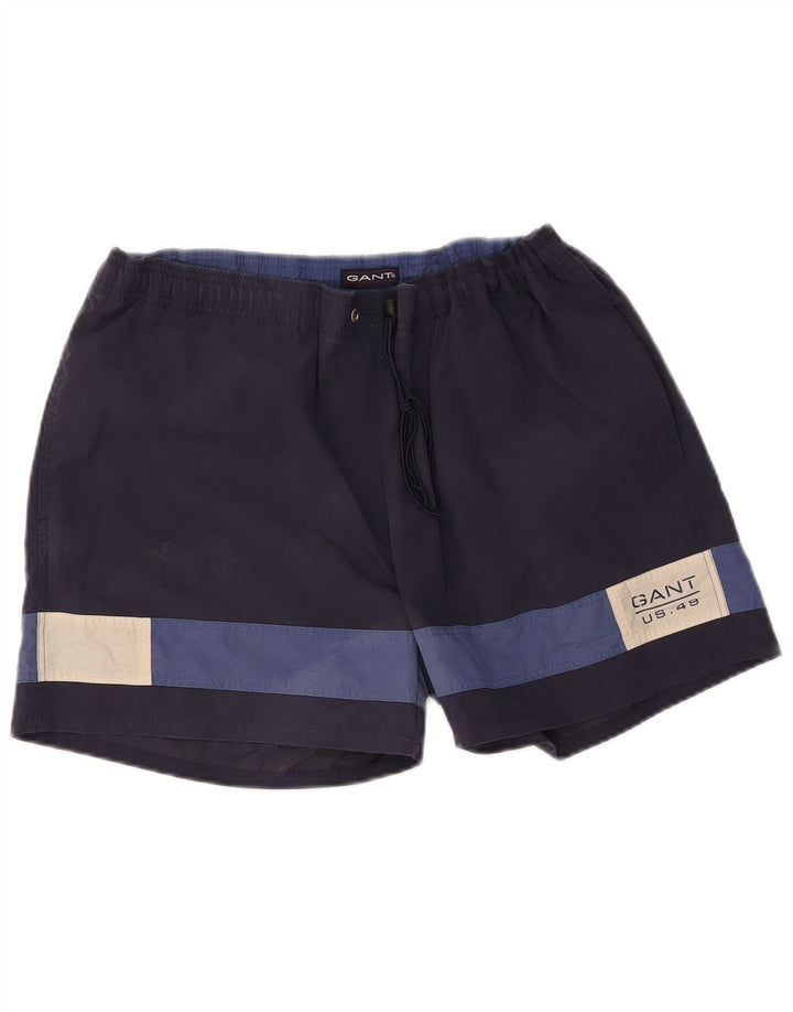 Ανδρικό σορτς κολύμβησης GANT XL Navy Blue Colorblock Nylon