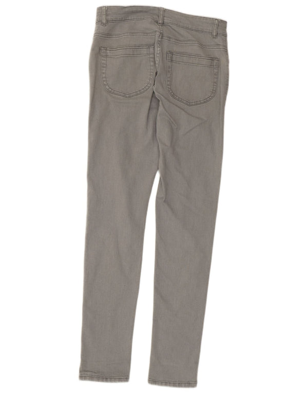 JAEGER Γυναικεία Skinny Jeans UK 8 Small W30 L30 Γκρι βαμβακερό