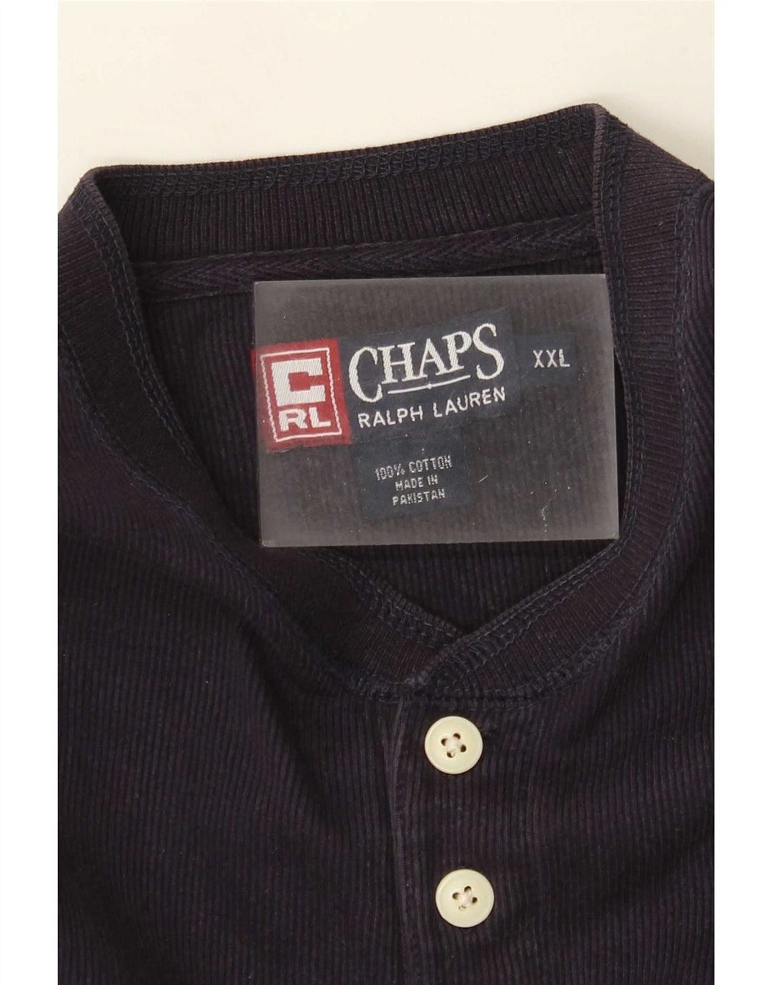 Ανδρικό μπλουζάκι Chaps μακρυμάνικο 2XL Navy Blue Cotton