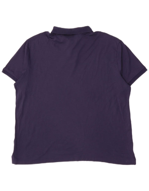 Polo Ralph Lauren Ανδρικό πουκάμισο Polo Custom Slim Fit 2XL Navy Blue Cotton