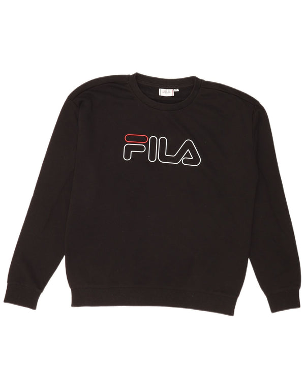 Γυναικείο Φούτερ Fila Graphic Jumper UK 10/12 Μεσαίο μαύρο βαμβακερό
