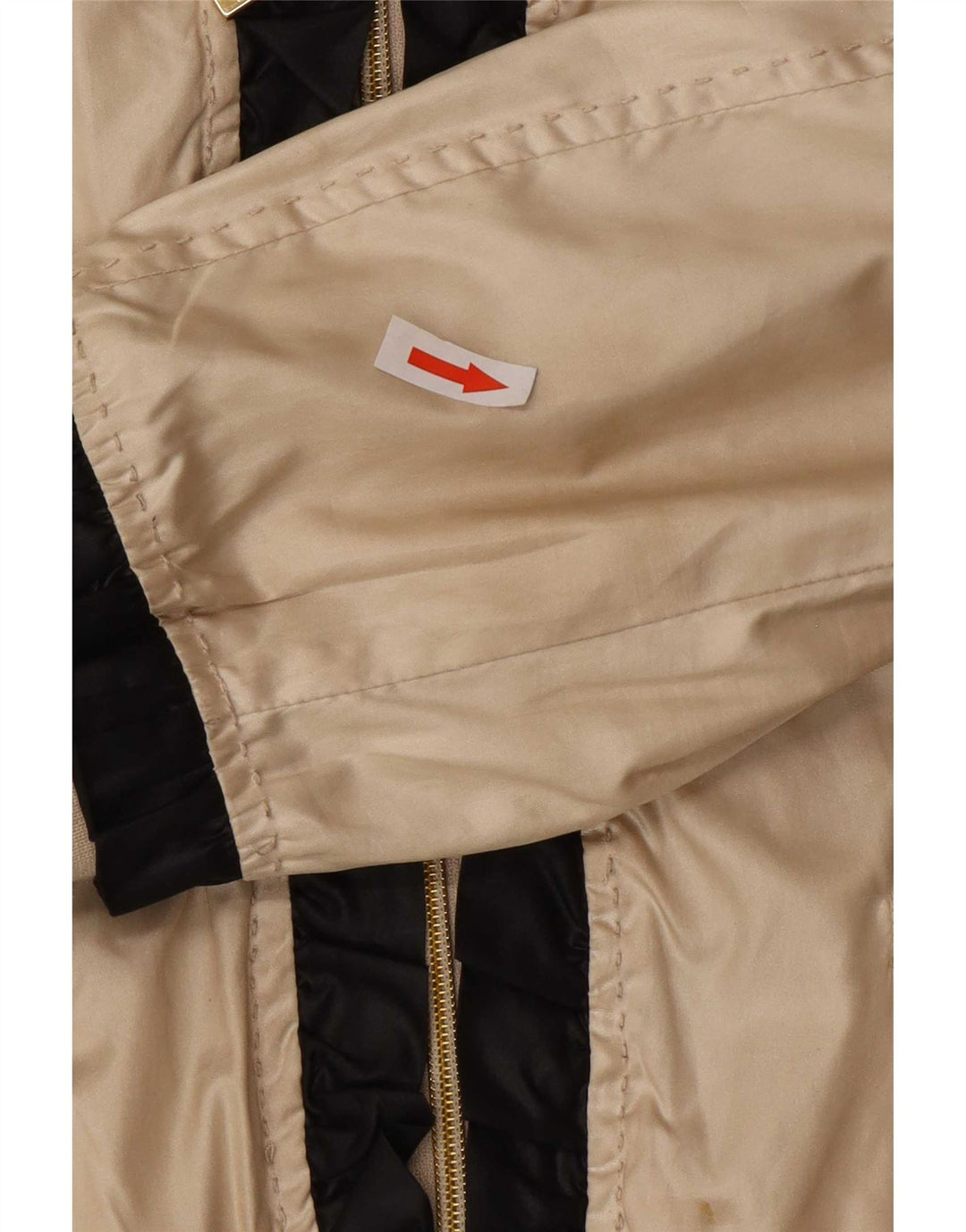 Moschino Γυναικείο Bomber Jacket UK 14 Large Gold Colourblock Polyester