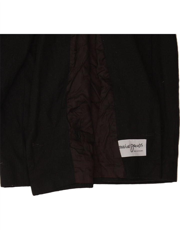 MICHAEL JACOBS Womens Blazer Jacket UK 14 Large Black Colourblock Vintage Michael Jacobs and Second-Hand Michael Jacobs from Messina Hembry 