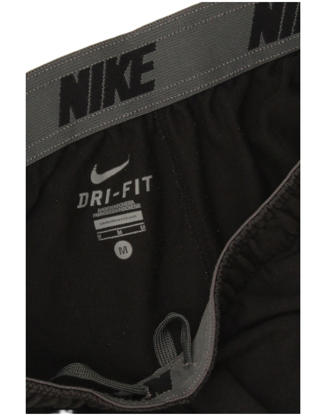 Ανδρικό αθλητικό σορτς Nike Dri Fit, μεσαίο μαύρο βαμβακερό