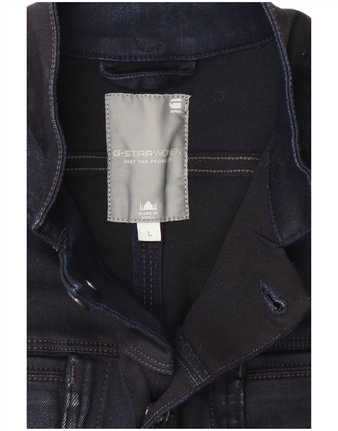 G-Star Γυναικείο Τζιν Μπουφάν UK 14 Large Navy Blue