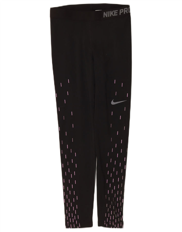Γυναικεία κολάν Nike Dri Fit Graphic UK 12 Medium Black Geometric