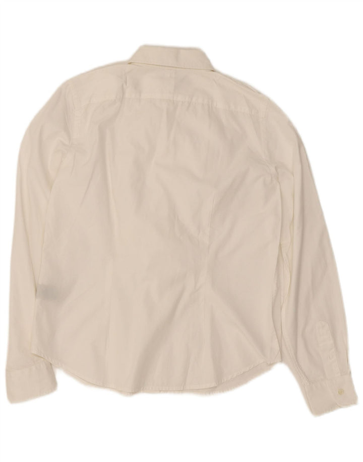 Ralph Lauren Γυναικείο Petite μακρυμάνικο πουκάμισο UK 14 Medium White