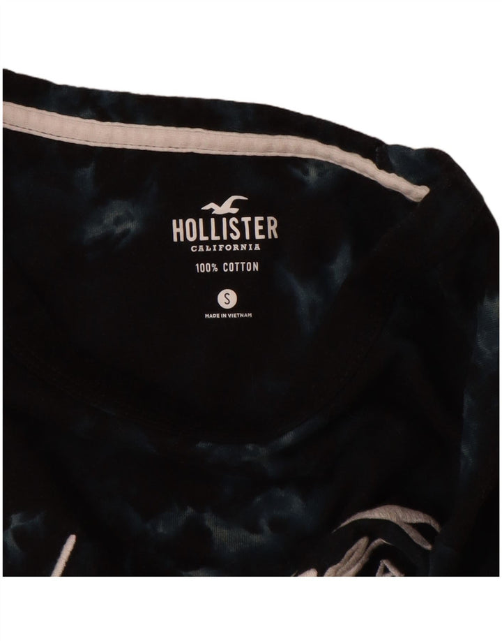 Ανδρικό γραφικό μπλουζάκι HOLLISTER Small Navy Blue Tie Βαμβακερή βαφή