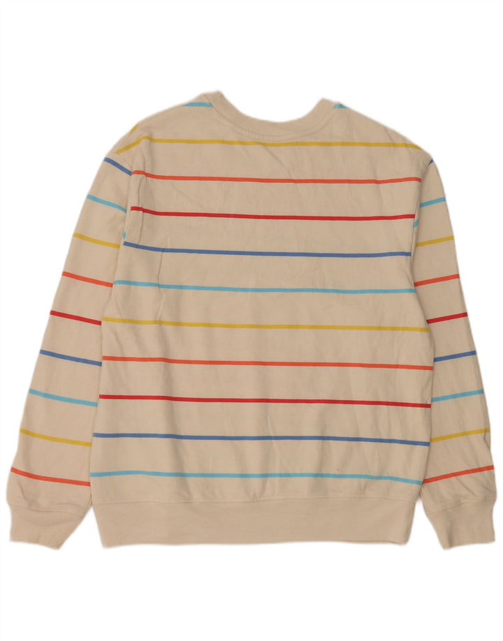 Marks & Spencer Γυναικεία φούτερ Jumper UK 14 Medium Off White ριγέ
