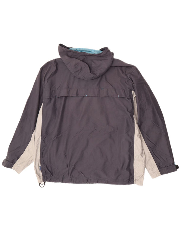 Quiksilver Ανδρικό μπουφάν Anorak με κουκούλα UK 36 Small Navy Blue Colourblock