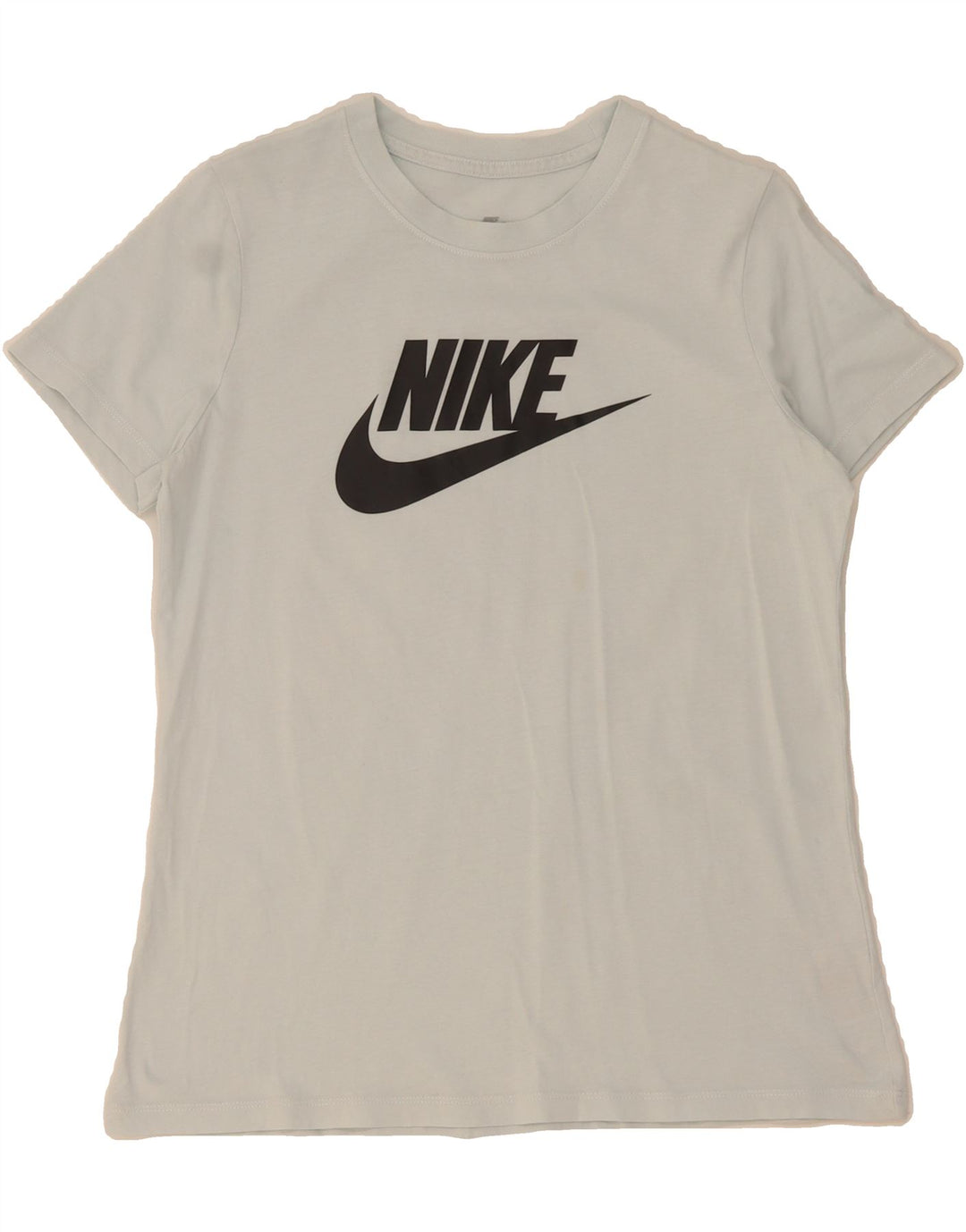 NIKE Womens Graphic T-Shirt Top UK 12 Medium Blue Cotton Vintage Nike and Second-Hand Nike from Messina Hembry 
