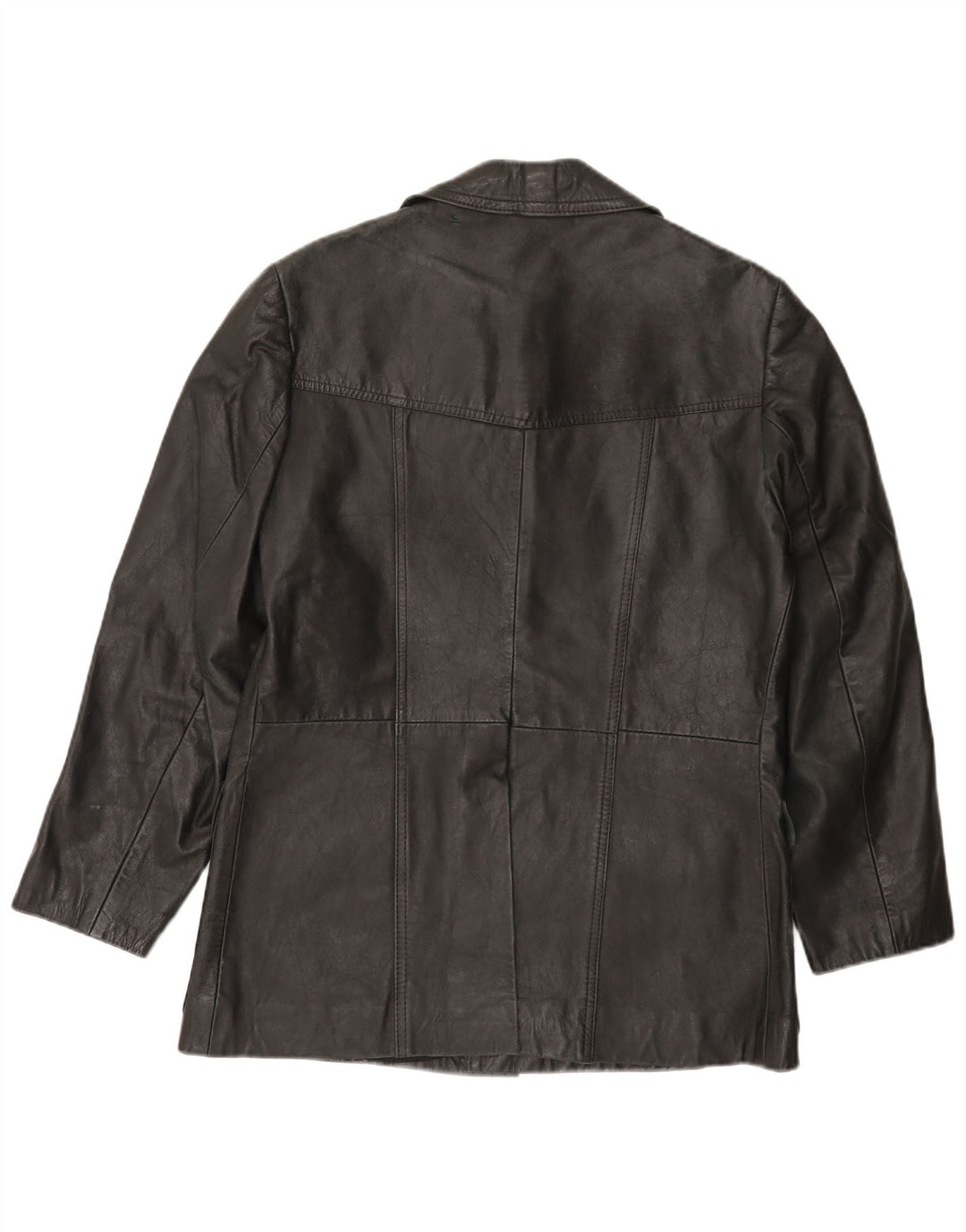 VINTAGE Ανδρικό Δερμάτινο Μπουφάν UK 38 Μεσαίο Μαύρο