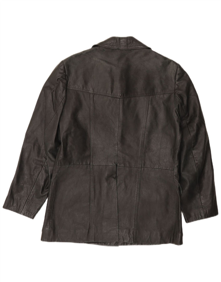 VINTAGE Ανδρικό Δερμάτινο Μπουφάν UK 38 Μεσαίο Μαύρο