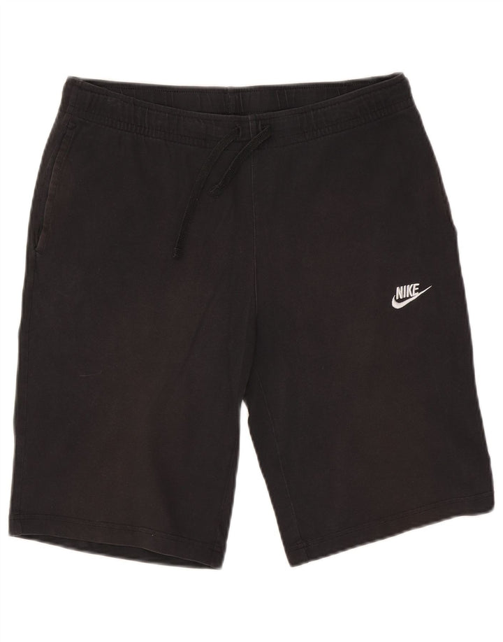 Ανδρικό αθλητικό σορτς Nike, μεσαίο μαύρο βαμβακερό