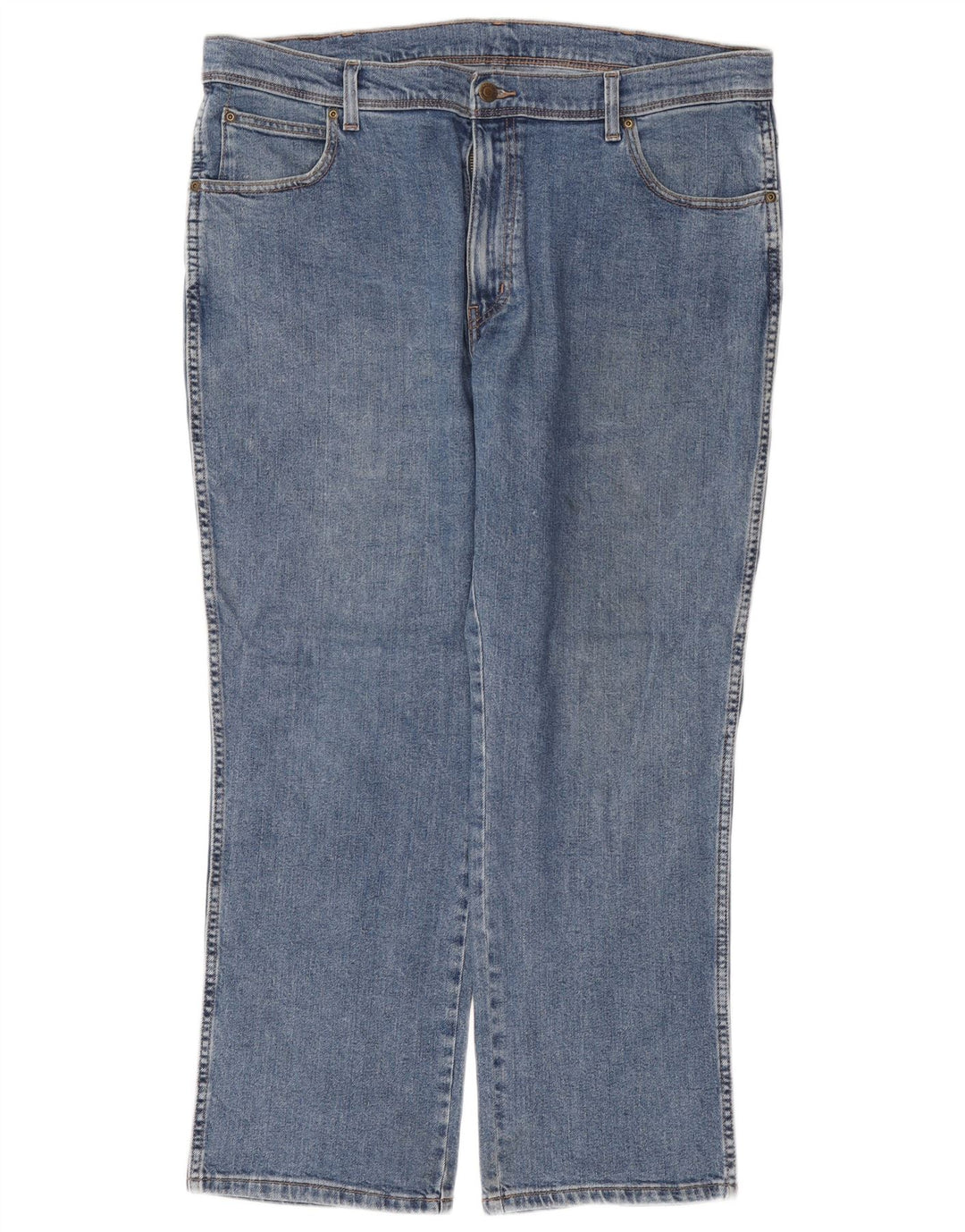 Ανδρικό τζιν WRANGLER ίσιο W38 L30 Μπλε βαμβακερό