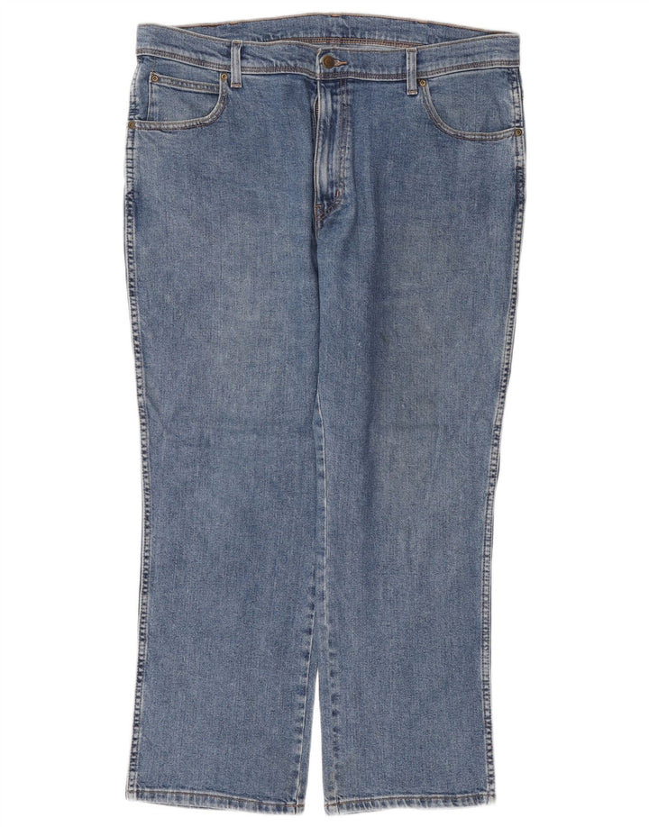 Ανδρικό τζιν WRANGLER ίσιο W38 L30 Μπλε βαμβακερό