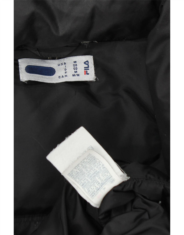 Ανδρικό μπουφάν με κουκούλα FILA UK 38 Medium Black Nylon