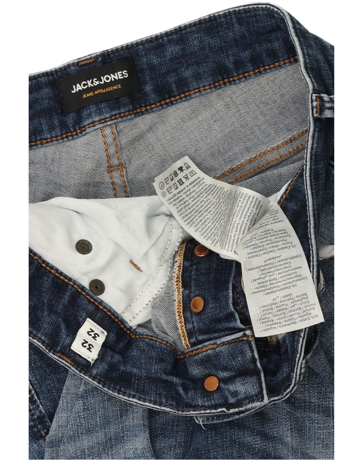 Jack & Jones Ανδρικό Slim Jeans W32 L29 Μπλε βαμβακερό