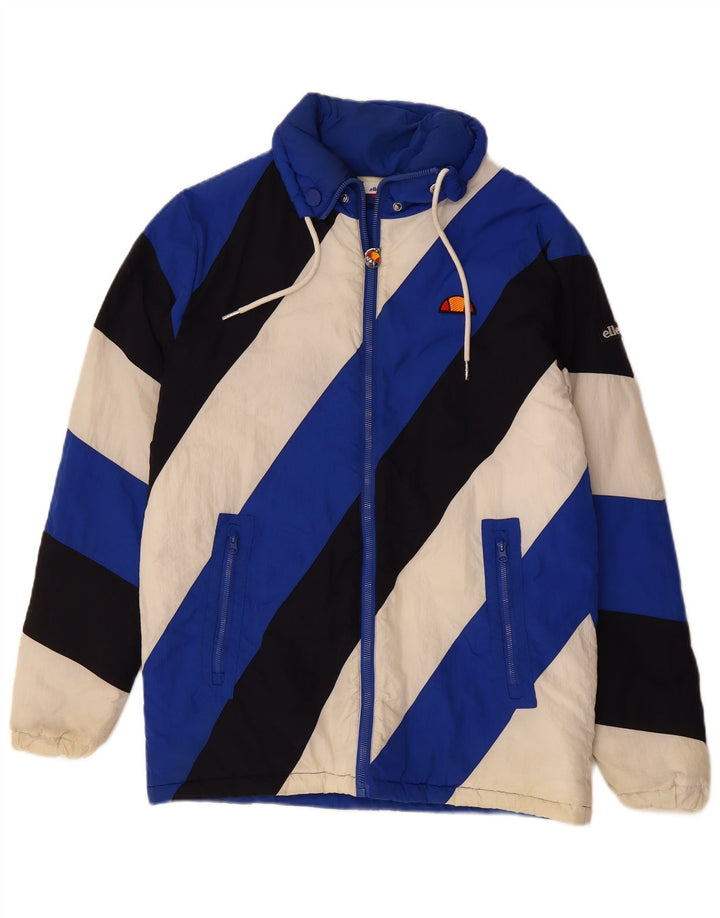 Ellesse Ανδρικό μπουφάν με επένδυση UK 38 Medium Blue Colorblock Πολυεστέρας
