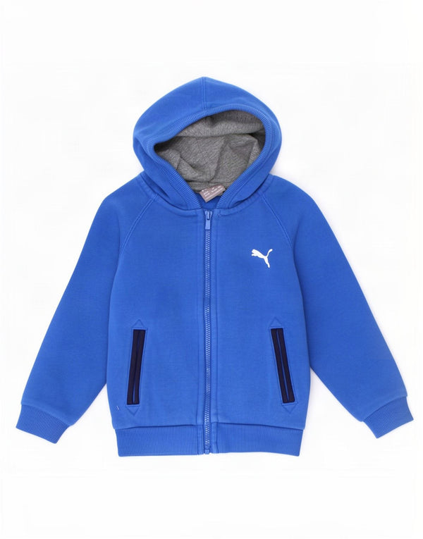 Μπλε βαμβακερό πουλόβερ Puma Baby Boys με φερμουάρ 12-18 μηνών
