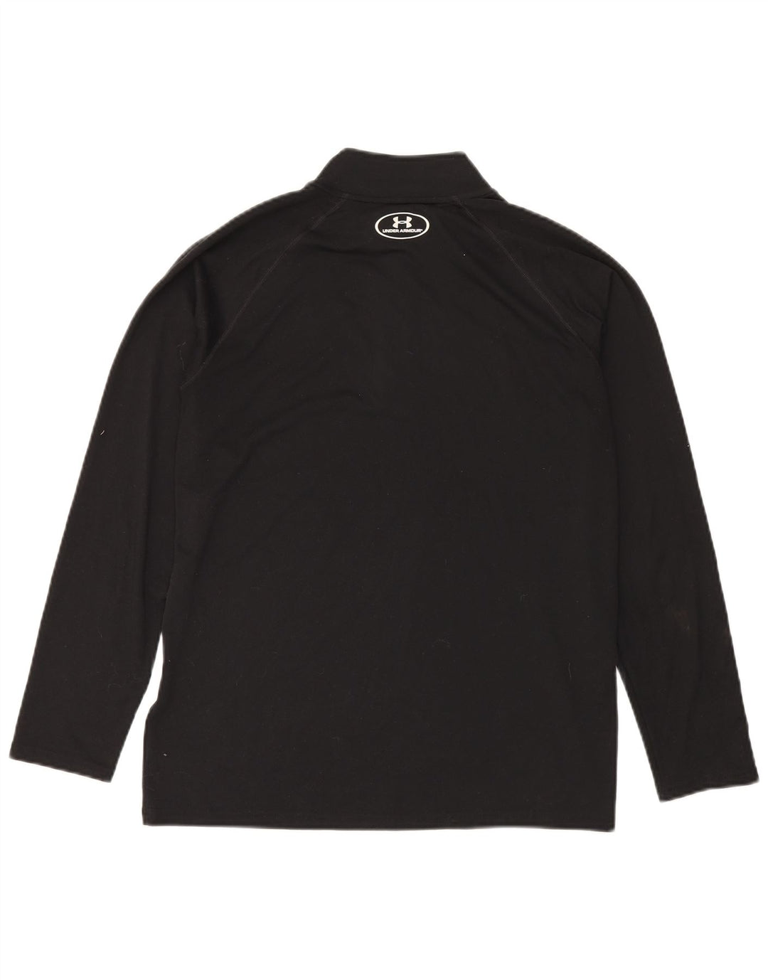 Ανδρική φόρμα αθλητικής φόρμας Under Armor Heat Gear με φερμουάρ πουλόβερ στο επάνω μέρος, μεσαίο μαύρο