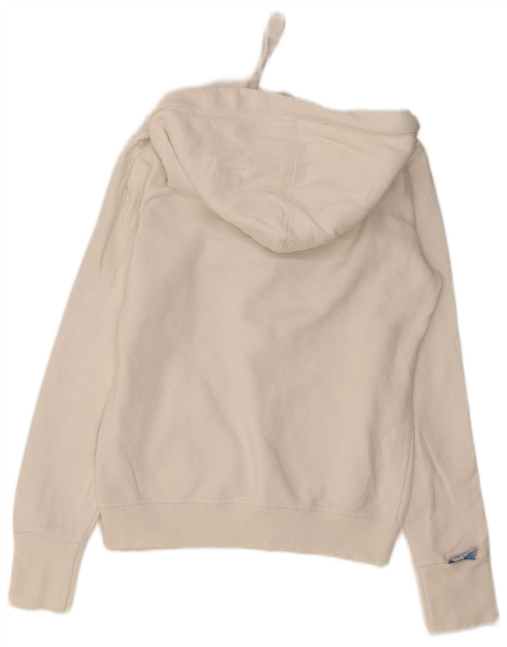 Γυναικείο γραφικό κουκούλα SUPERDRY UK 10 Small White Βαμβακερό