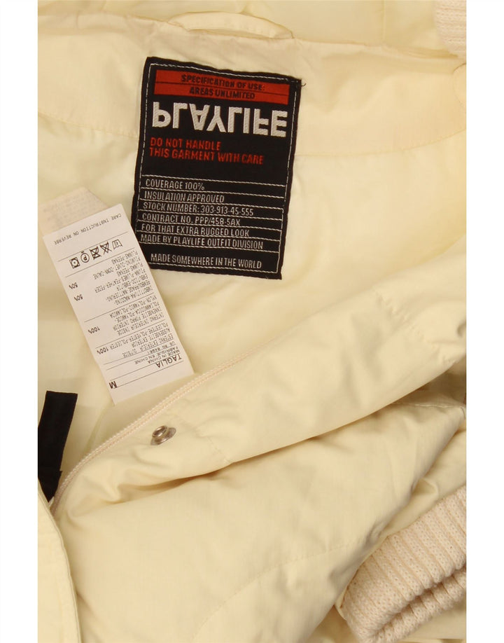 Playlife Γυναικεία κουκούλα με επένδυση Gilet UK 14 μεσαίου κίτρινου πολυεστέρα
