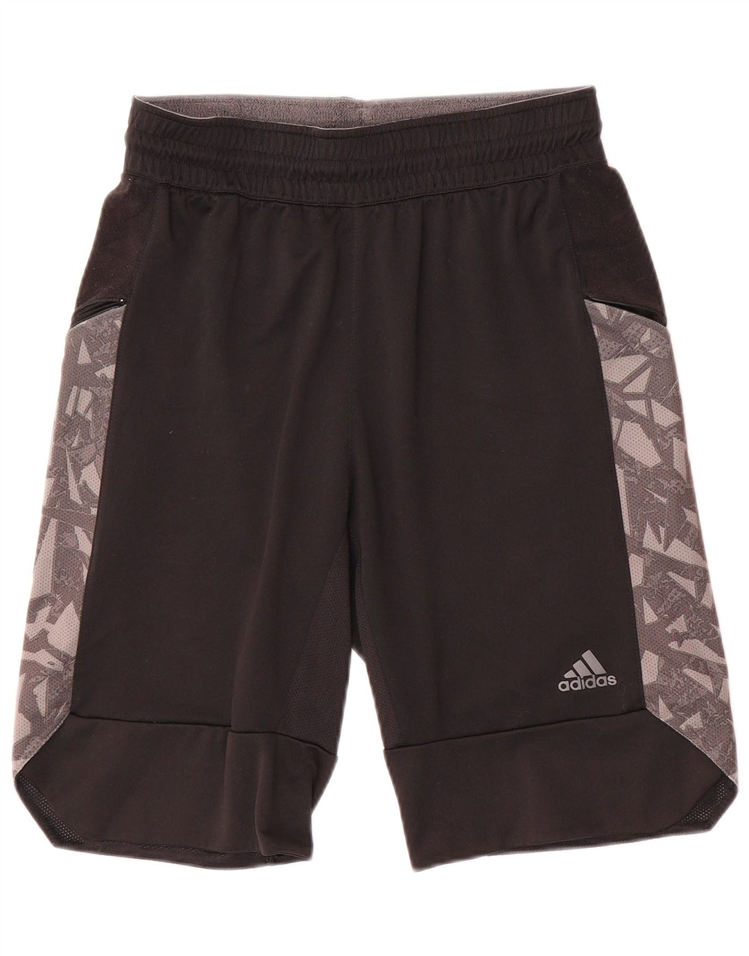 Ανδρικό αθλητικό σορτς Adidas Μικρό μαύρο γεωμετρικό πολυεστέρα
