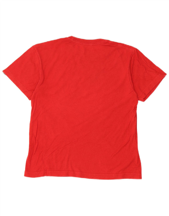 Vans Boys Graphic T-Shirt Top 10-11 ετών Μεσαίο κόκκινο βαμβακερό
