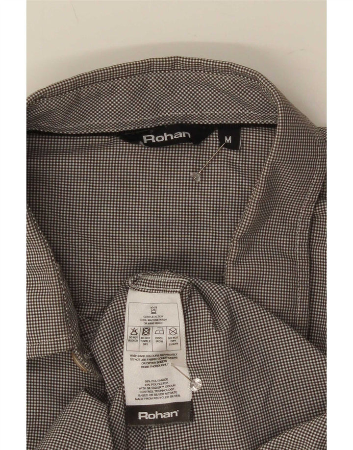 Ανδρικό πουκάμισο Rohan με μεσαίο γκρι Gingham Polyamide