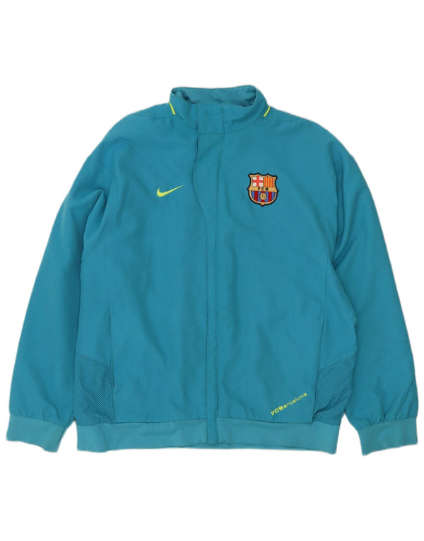 Μπουφάν Nike Boys Barcelona αθλητική φόρμα 13-14 ετών XL μπλε πολυεστέρας