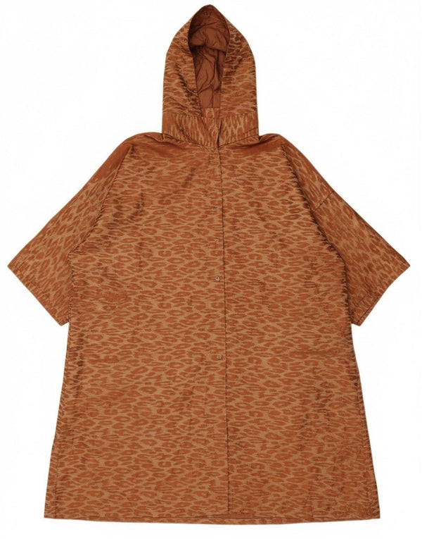 Vintage Γυναικείο Oversized Longline Πανωφόρι UK 14 Medium Brown Classic