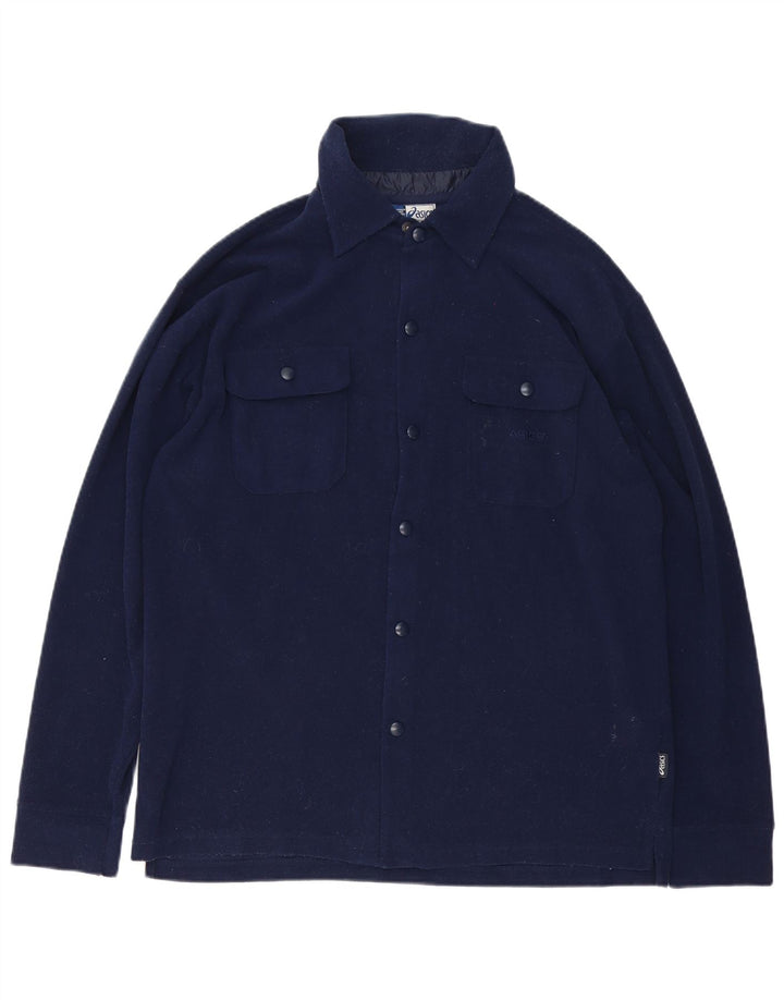 Asics Ανδρικό πουκάμισο Ξυλοκόπος Fleece Μεγάλο Navy Blue Polyester