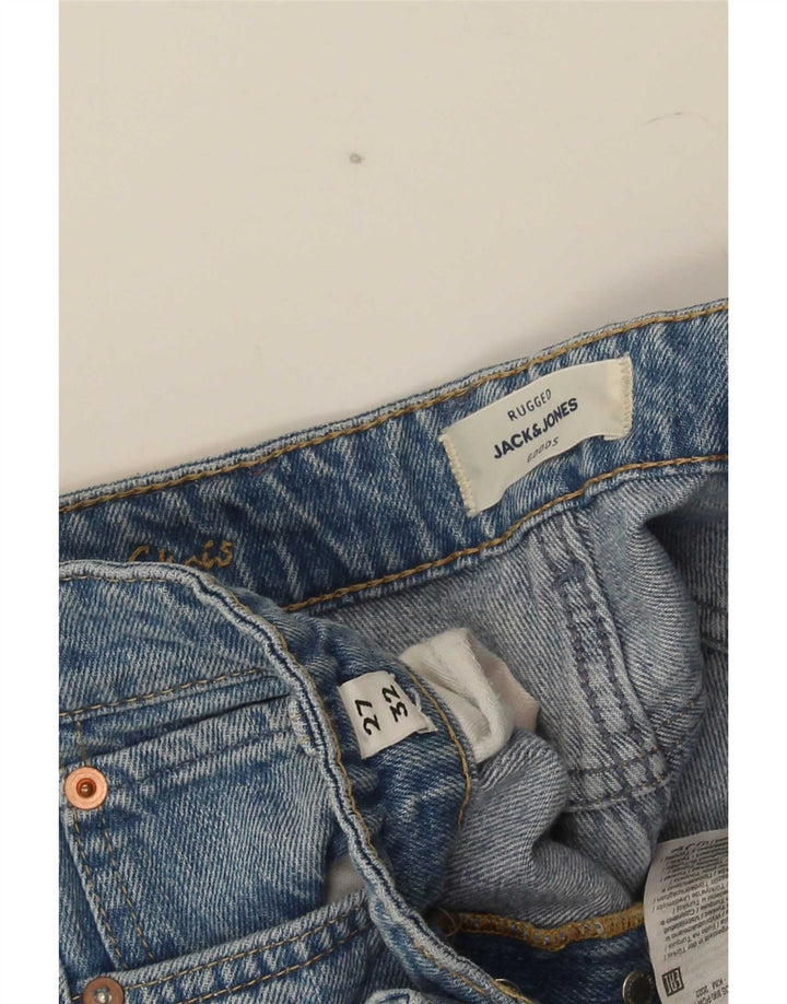 Jack & Jones Ανδρικό Slim Jeans W27 L32 Μπλε βαμβακερό