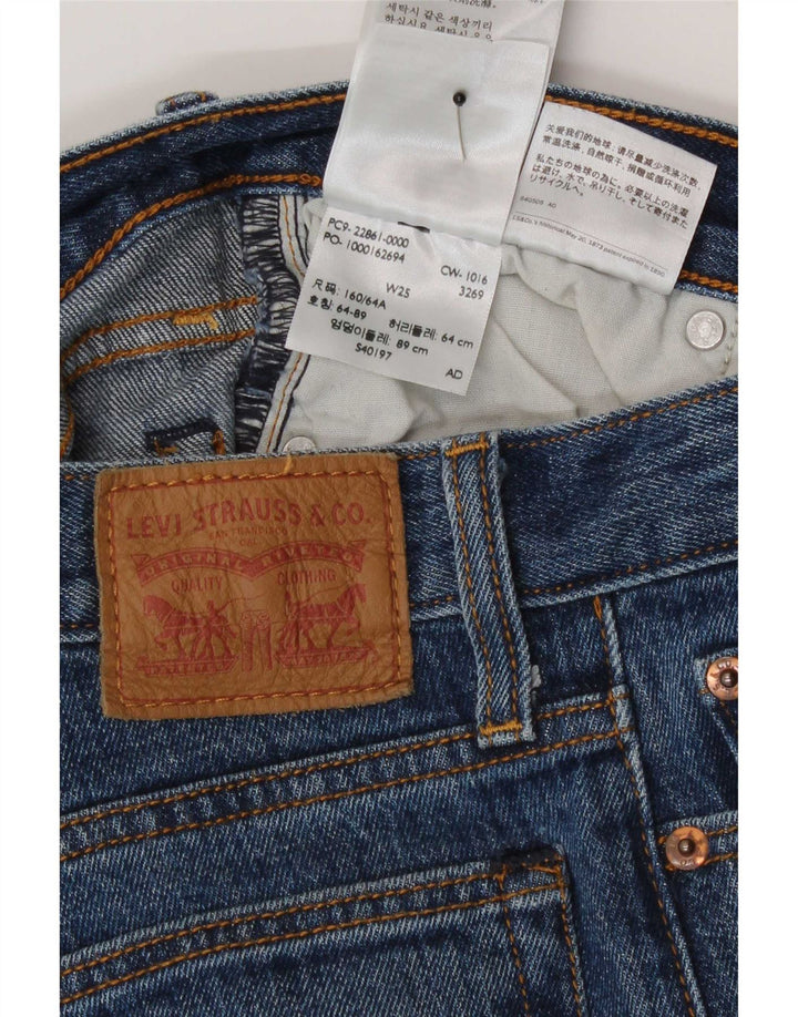 Γυναικείο τζιν ίσιο Levi's W25 L26 Μπλε βαμβακερό