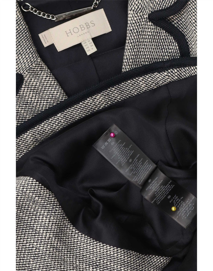 Hobbs Γυναικείο σακάκι 2 κουμπιών UK 10 Small Navy Blue από βαμβάκι