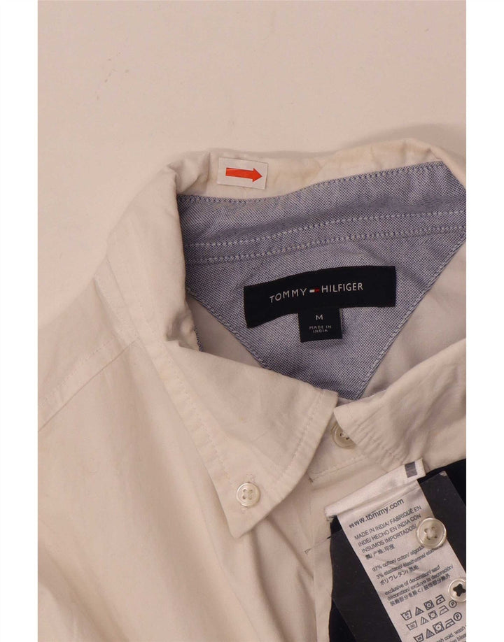 Ανδρικό πουκάμισο Tommy Hilfiger, μεσαίο λευκό χρώμα