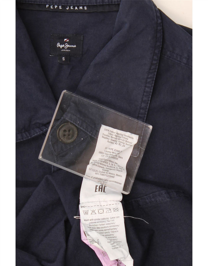 Ανδρικό γραφικό πουκάμισο PEPE JEANS Μικρό Βαμβακερό Navy Blue