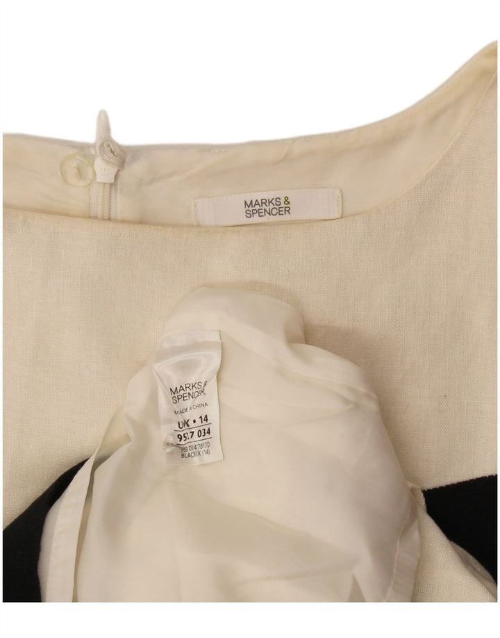 Γυναικείο φόρεμα με θήκη Marks & Spencer UK 14 Medium πολύχρωμο Colourblock