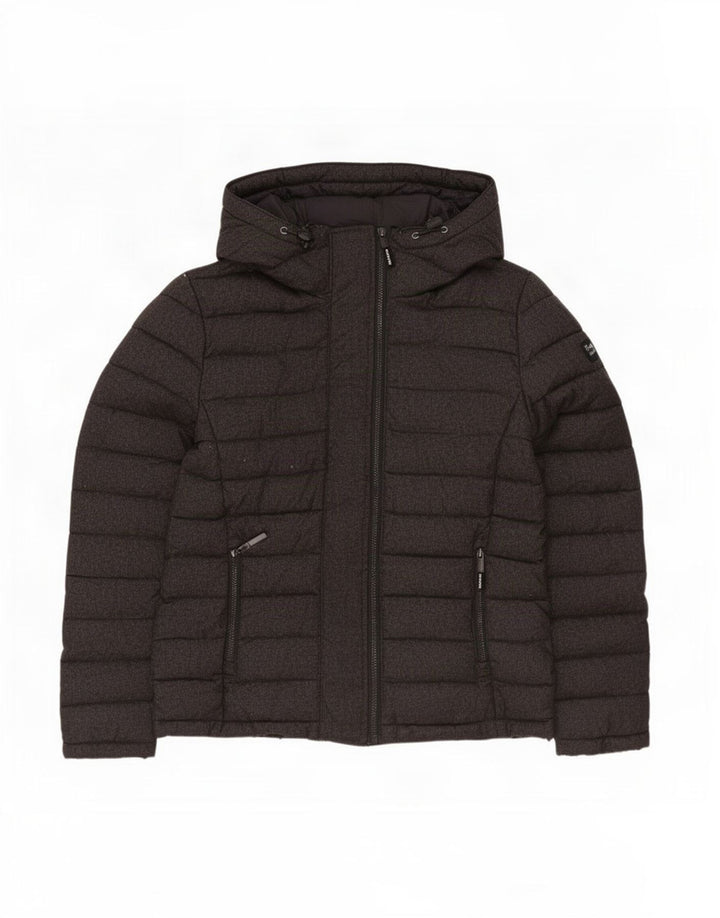 Ανδρικό μπουφάν με κουκούλα Superdry UK 42 XL Γκρι πολυεστέρας