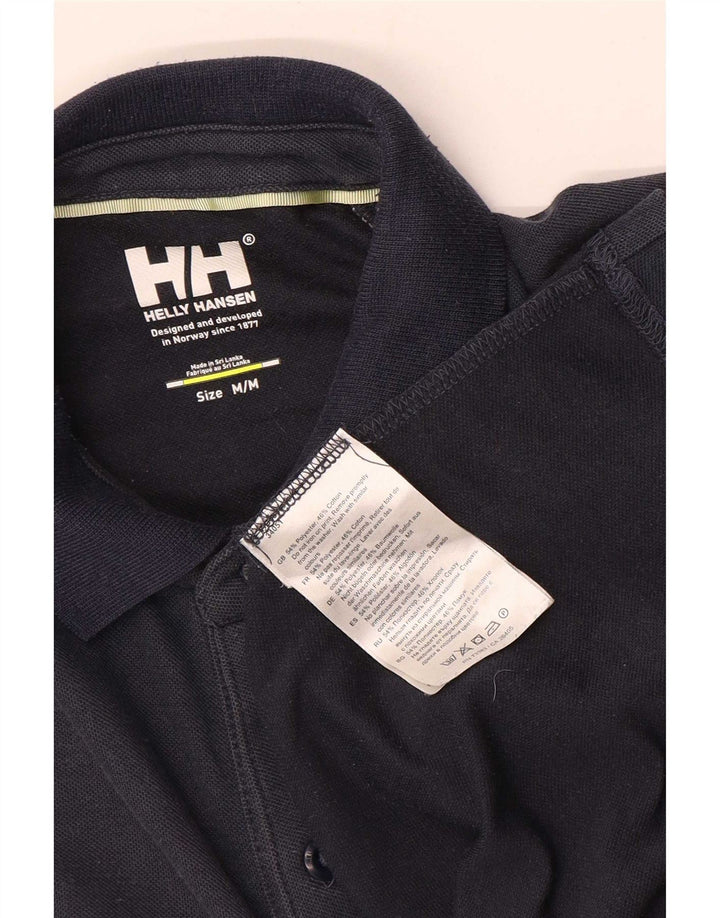 Ανδρικό γραφικό πόλο μπλουζάκι Helly Hansen, Βαμβακερό μεσαίο ναυτικό