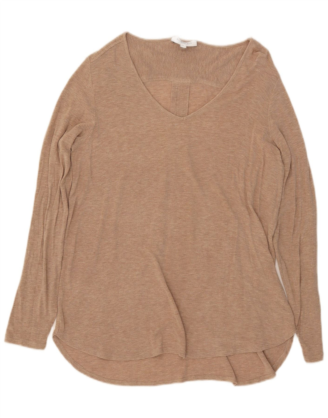 Essentials Γυναικείο τοπ μακρυμάνικο UK 12 Medium Beige Flecked