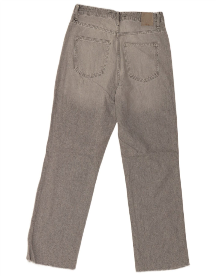 Zara Γυναικείο Straight Jeans EU 38 Small W28 L30 Grey