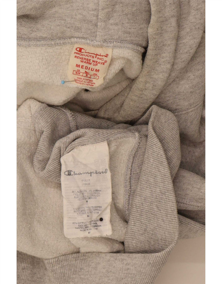 Ανδρικό Champion Reverse Weave Graphic Hoodie Jumper Μεσαίο γκρι βαμβακερό