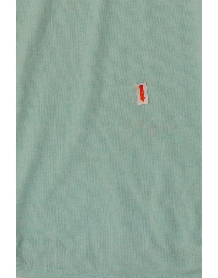 PUMA Womens Graphic T-Shirt Top UK 12 Medium Turquoise