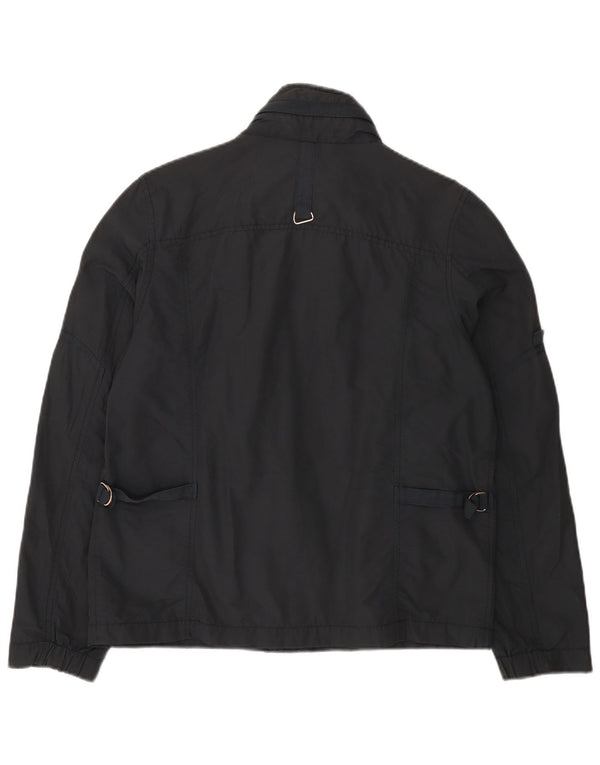 Canadiens Womens Utility Jacket UK 16 Large Navy Blue Cotton