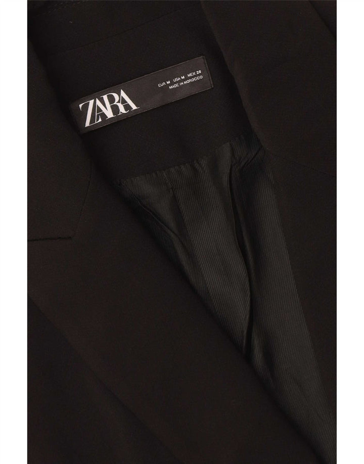 Zara Γυναικείο Γιλέκο Longline UK 14 Medium Black Polyester