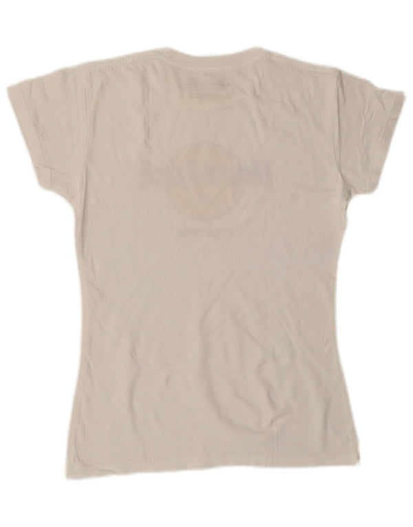 HARD ROCK CAFE Γυναικείο γραφικό μπλουζάκι Florence Top UK 12 Medium White